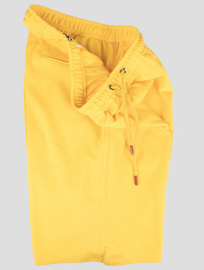 Kiton žluté bavlněné krátké kalhoty