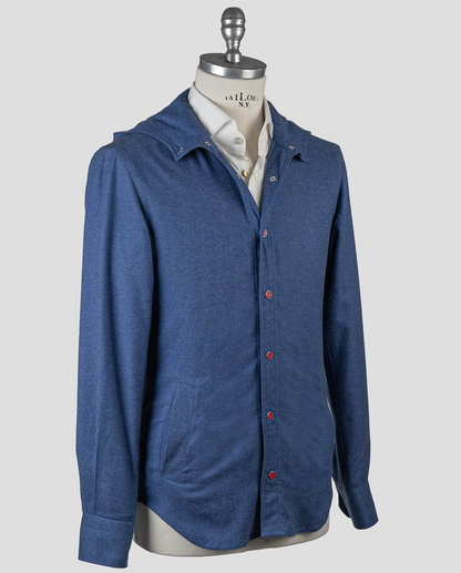 Kiton Chemise en coton bleu Mariano