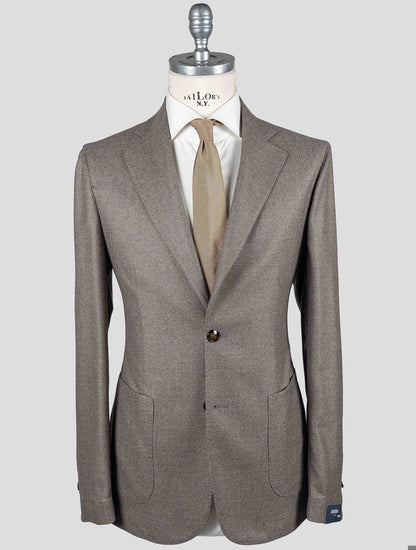 Barba Napoli Taupe Virgin Wool Cashmere Blazer