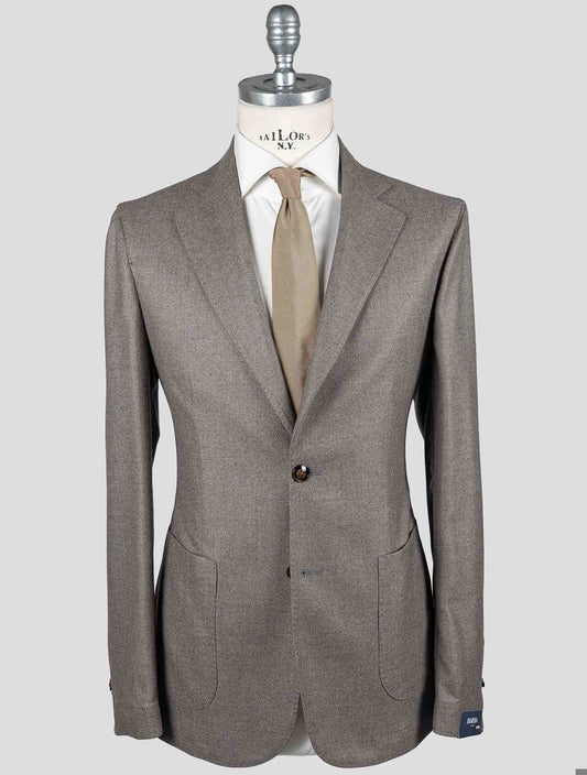 Barba Napoli Taupe Virgin Wool Cashmere Blazer