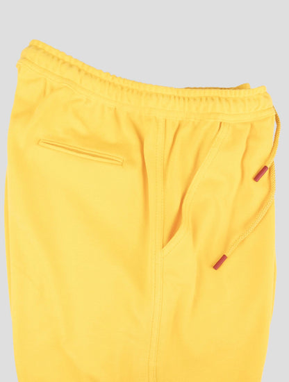 Pantalón corto Kiton de algodón amarillo