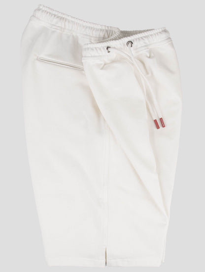 Pantalones cortos de algodón blanco Kiton Ea