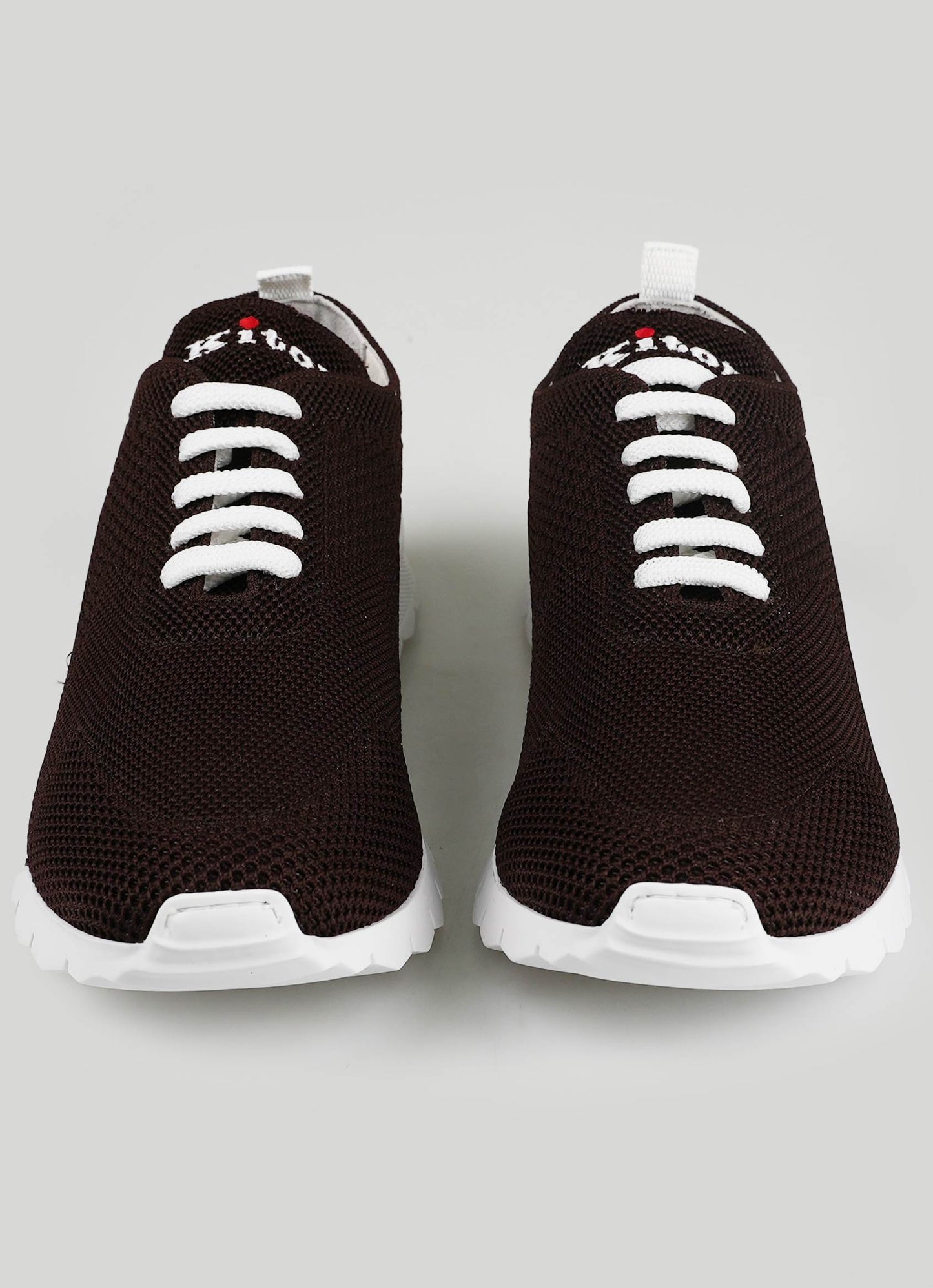 Kiton Dark Brown Cotton Ea Sneakers