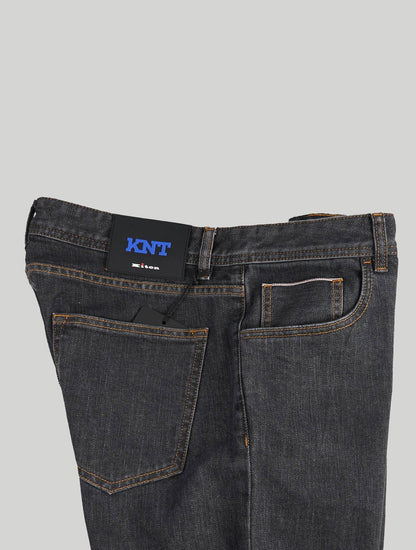 KNT Kiton Gris Coton Pe Jeans