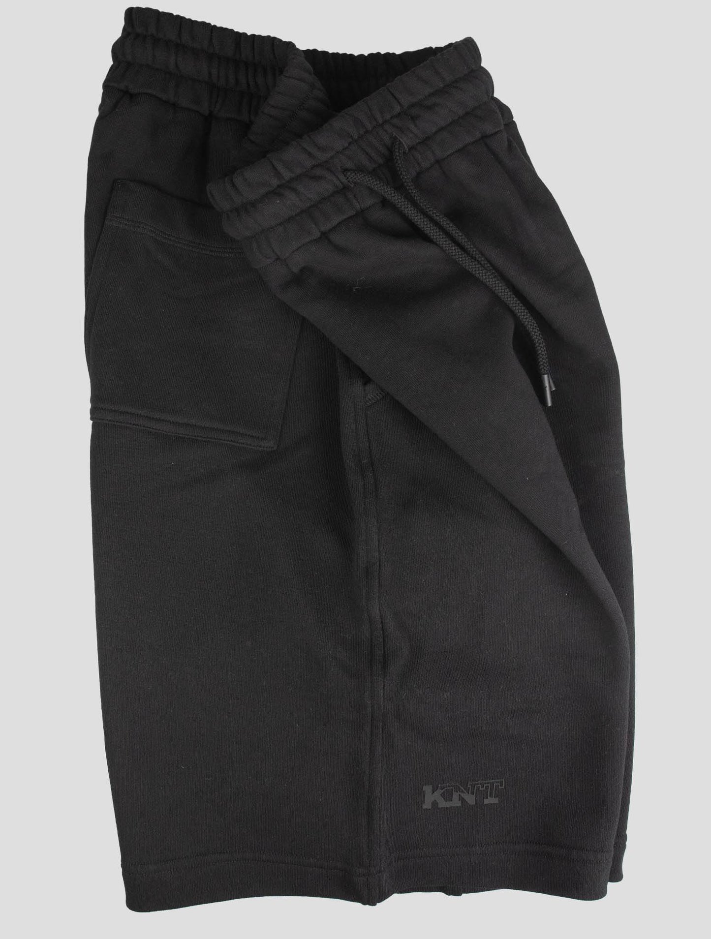 KNT Kiton Black Cotton Short Pants