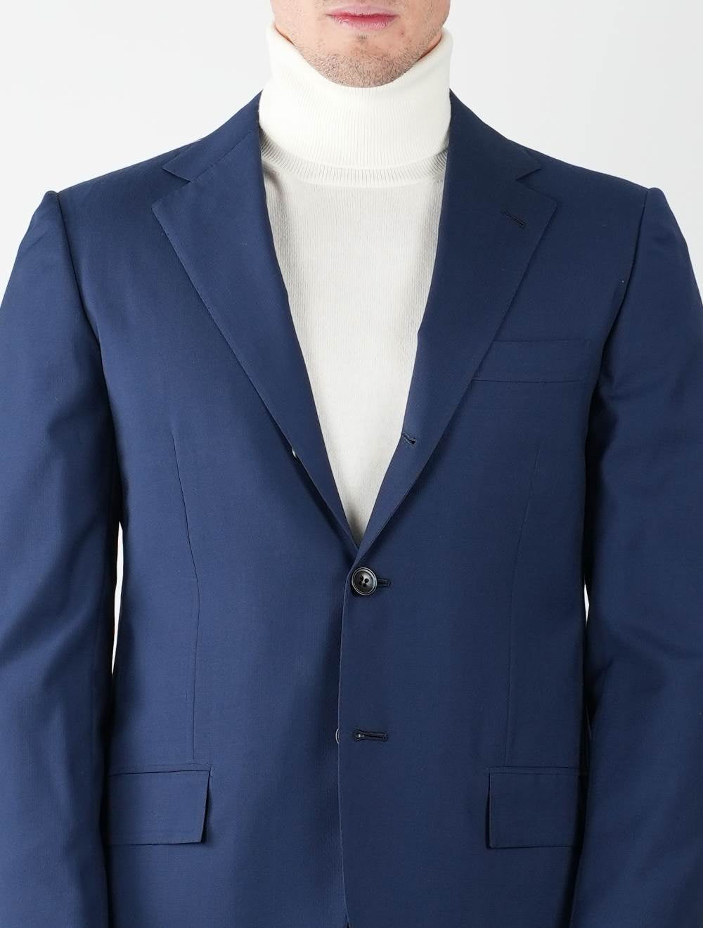 KITON Blue Virgin Wool Suit