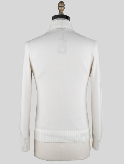Barba napoli white cashmere sweater cardigan