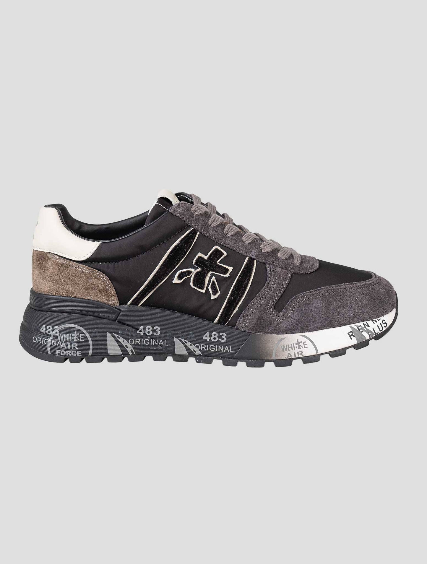 Premiata Multicolor Pa Leather Suede Sneakers