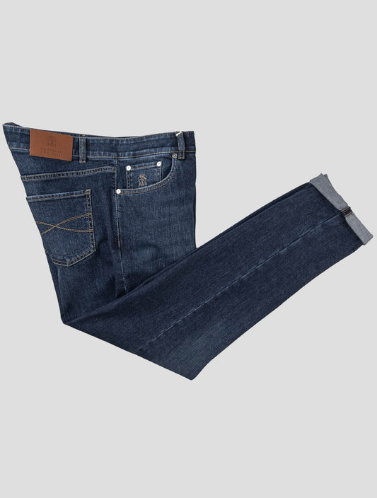 Brunello Cucinelli Blå Cotton Ea Jeans