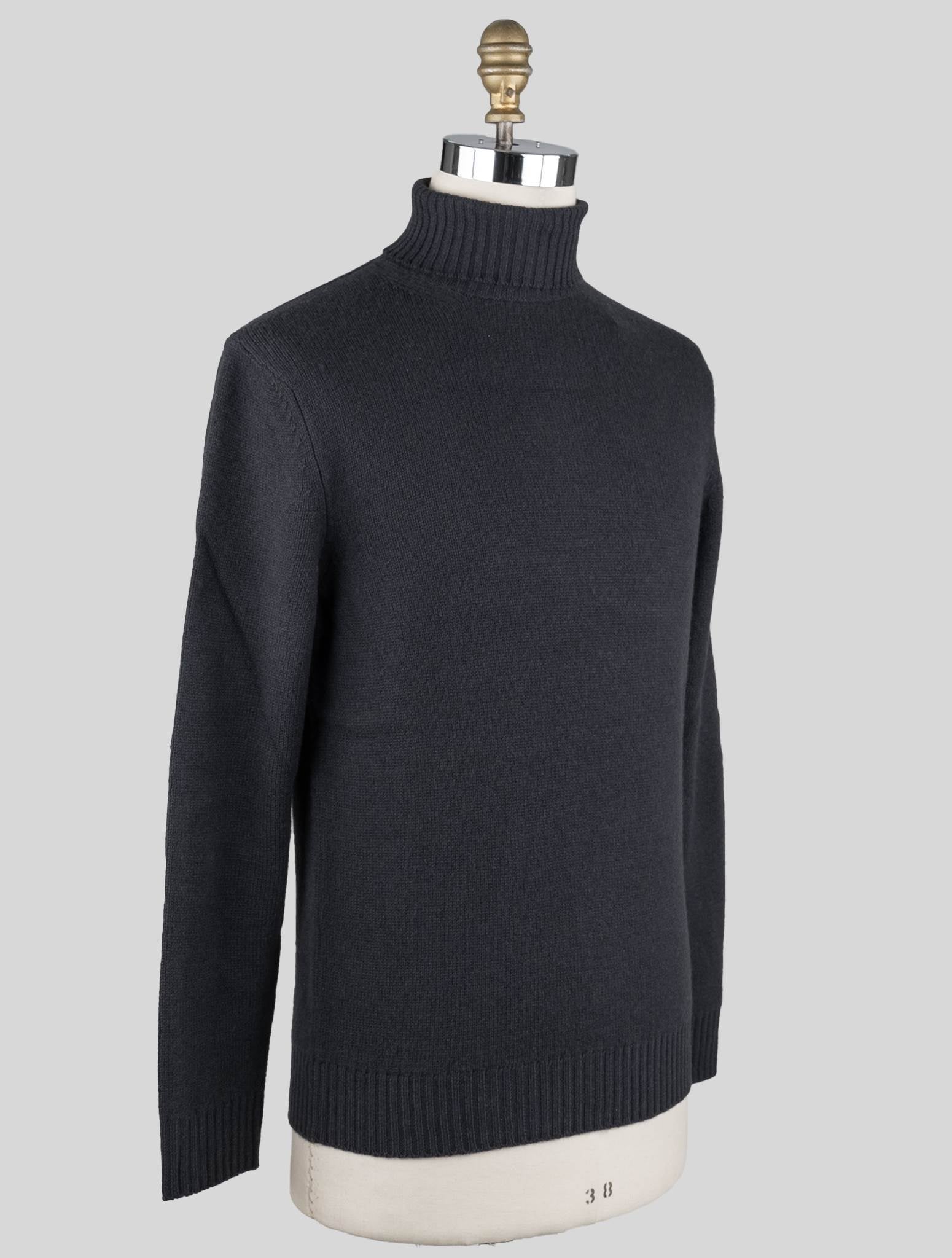Malo Dark Gray Virgin Wool Sweater Turtleneck – 2Men