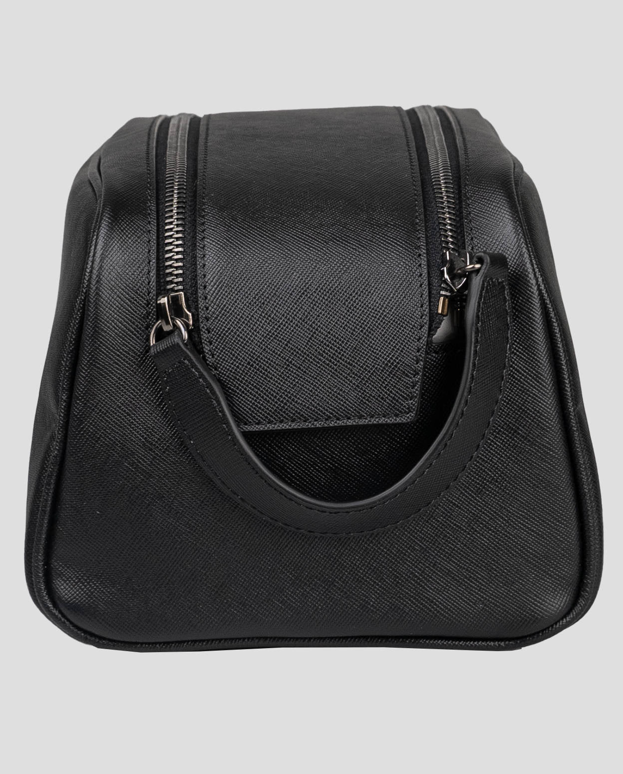 Kiton Black Leather Pochette