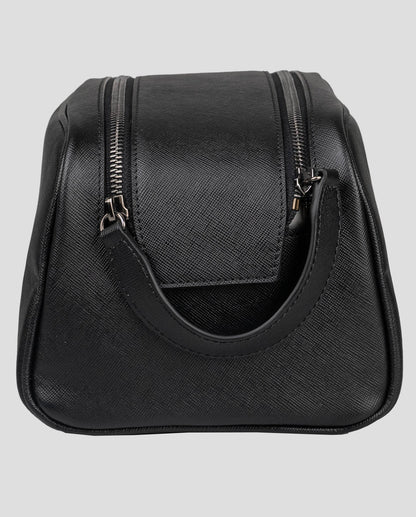 Bolsa de cuero negro Kiton