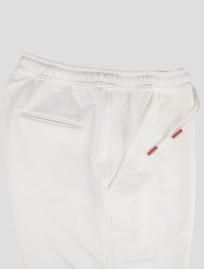 Pantalones cortos de algodón blanco Kiton Ea