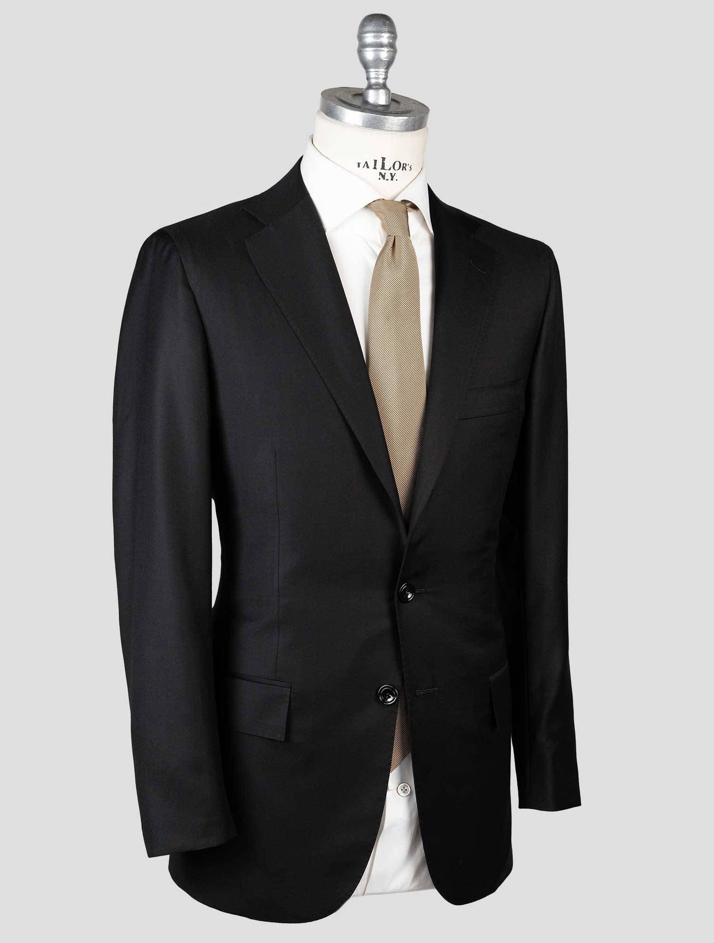 Kiton Black Wool 160's Suit