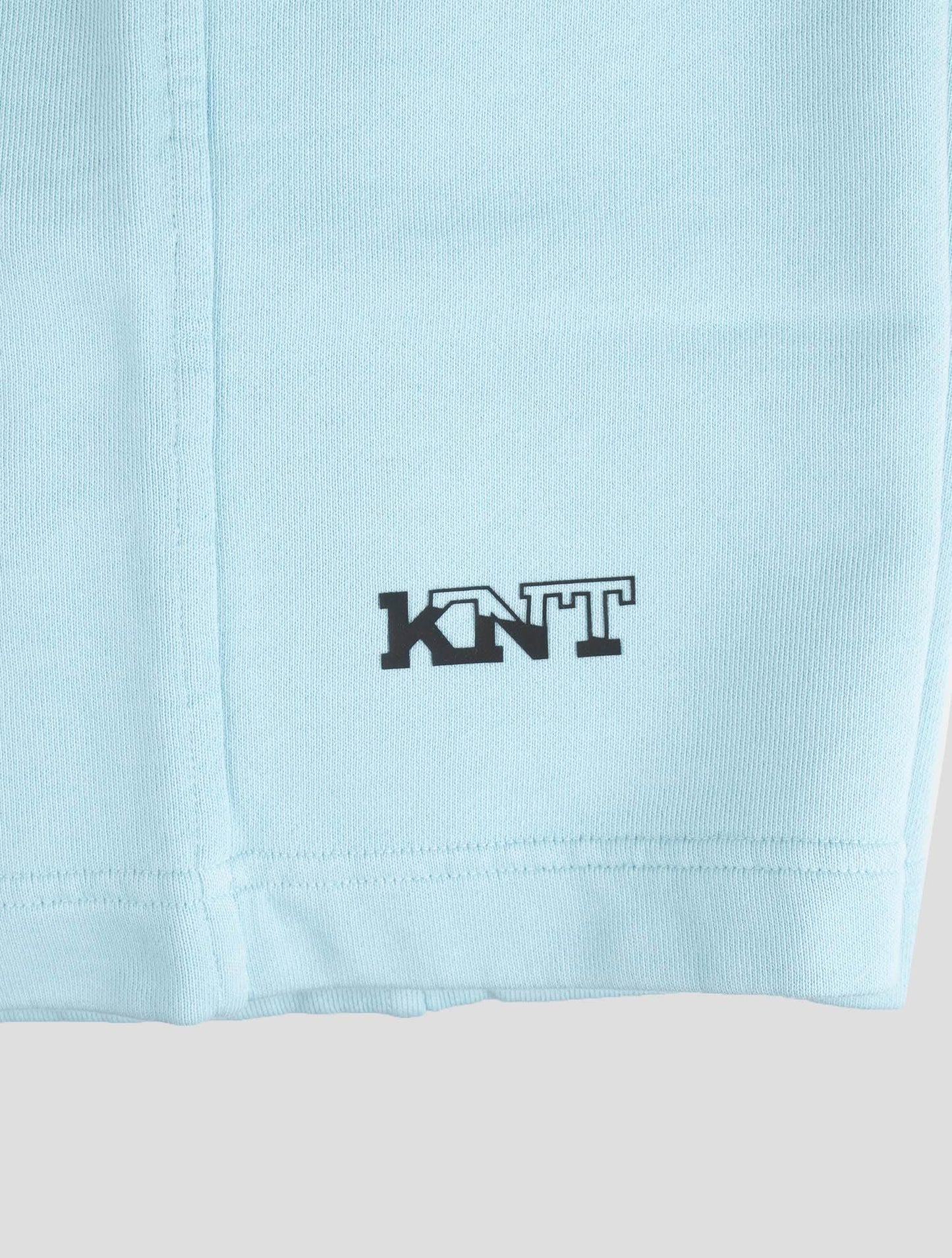 KNT Kiton بنطال قصير من القطن الأزرق الفاتح