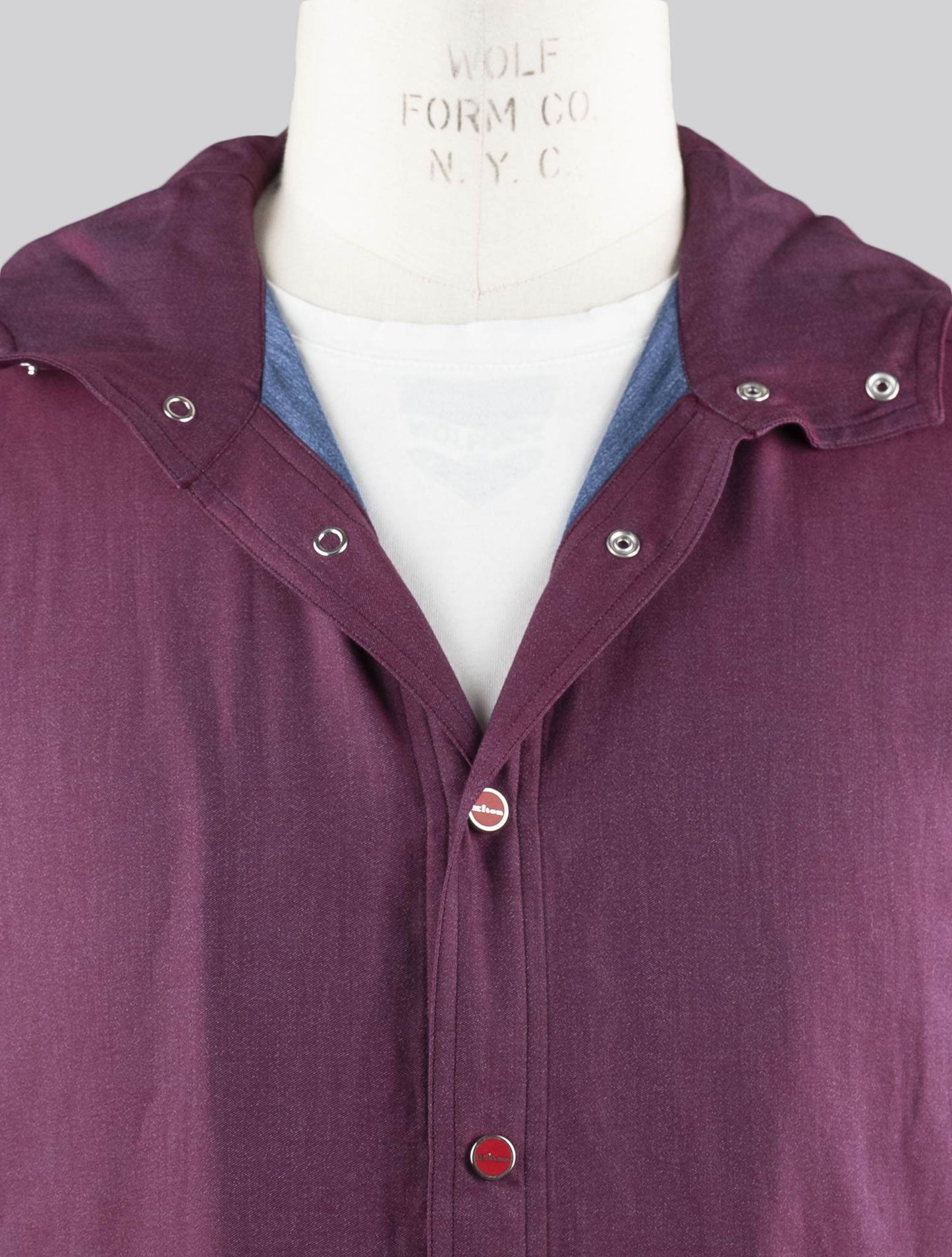 Kiton Purple Cotton Overshirt Mariano
