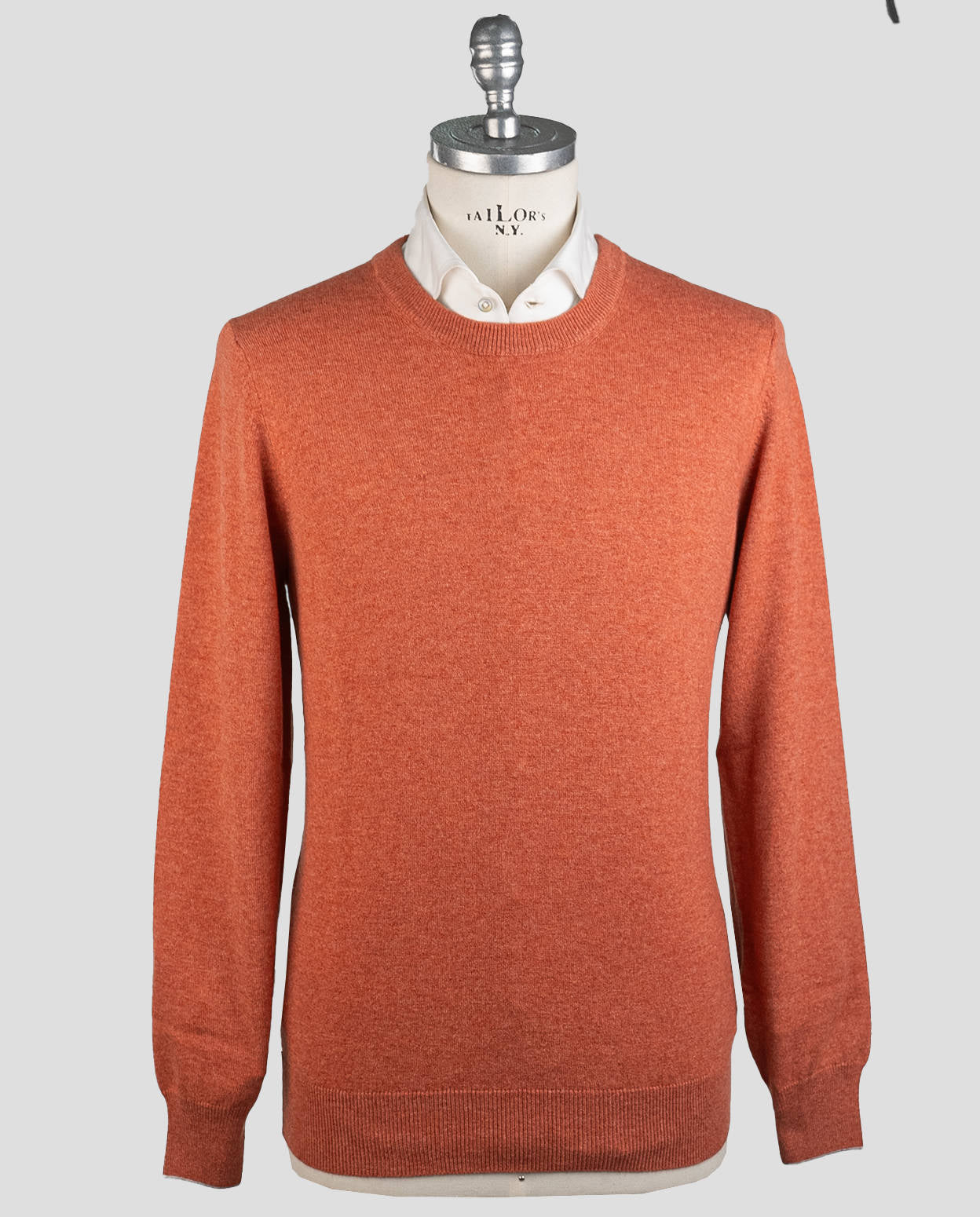 Brunello Cucinelli Orange Kaschmir Pullover Crewneck