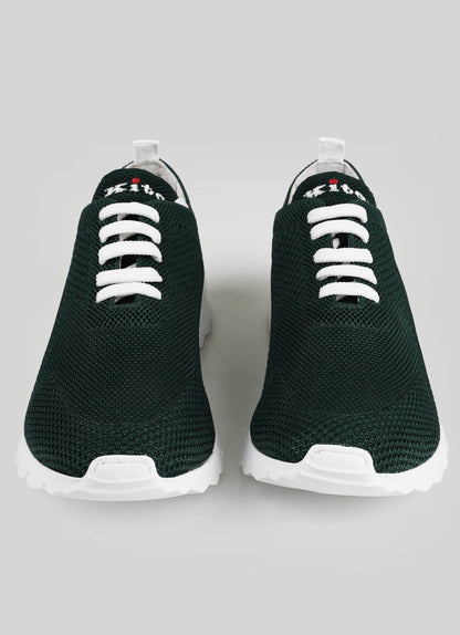 Kiton Grüne Sneaker aus Baumwolle Ea