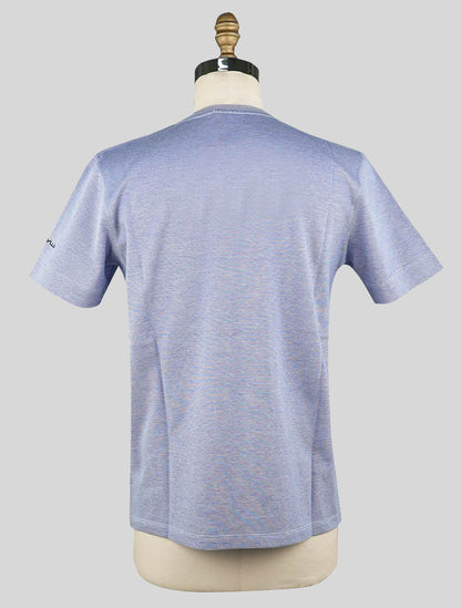 Sartorio Napoli Ljusblå T-shirt i bomull