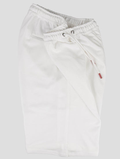 Pantalon court en coton blanc Kiton