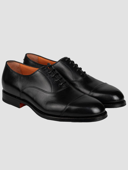 Santoni Chaussures habillées en cuir noir