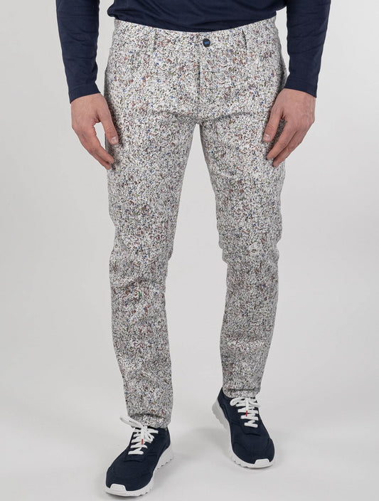 KNT Kiton Multicolor Cotton Jeans Special Edition