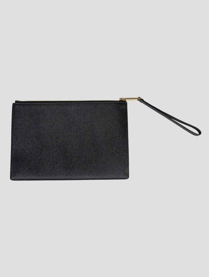 Ferragamo Black Leather Pochette