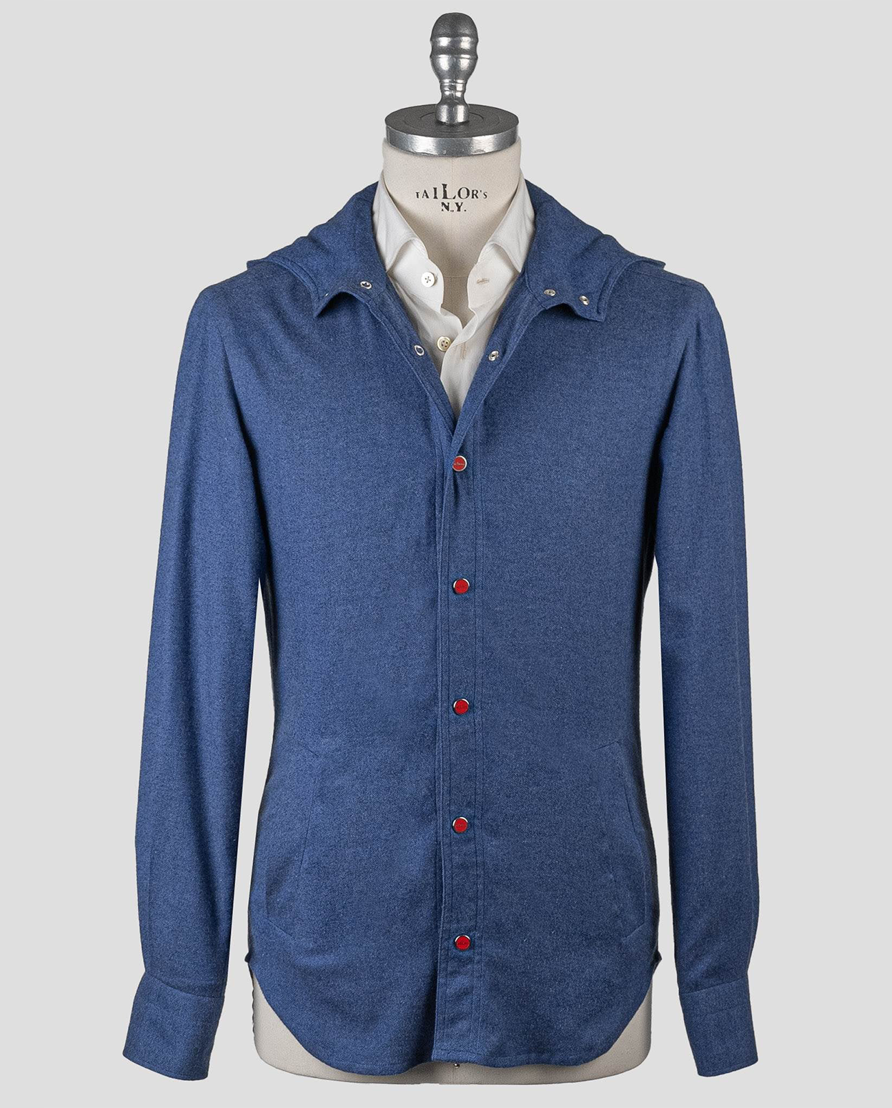 Kiton Chemise en coton bleu Mariano