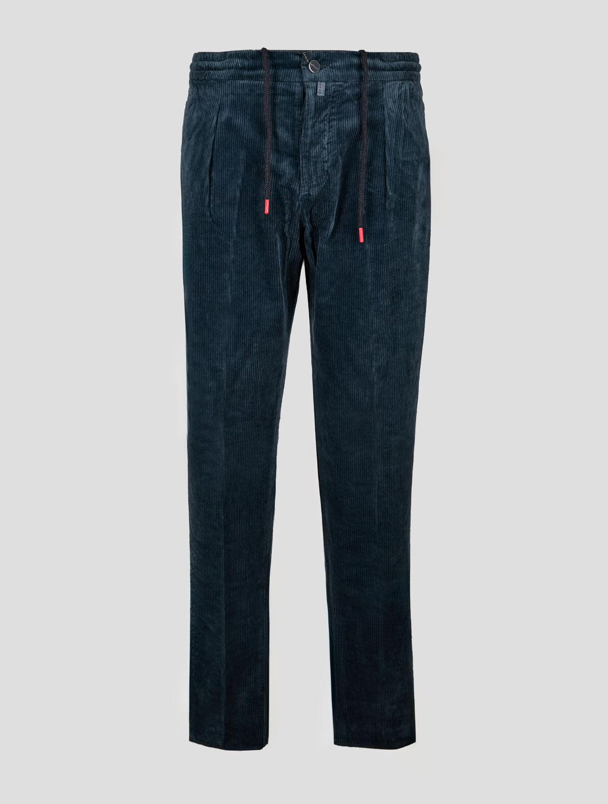 Kiton Petrol Green Cotton Cashmere Ea Velvet Pants