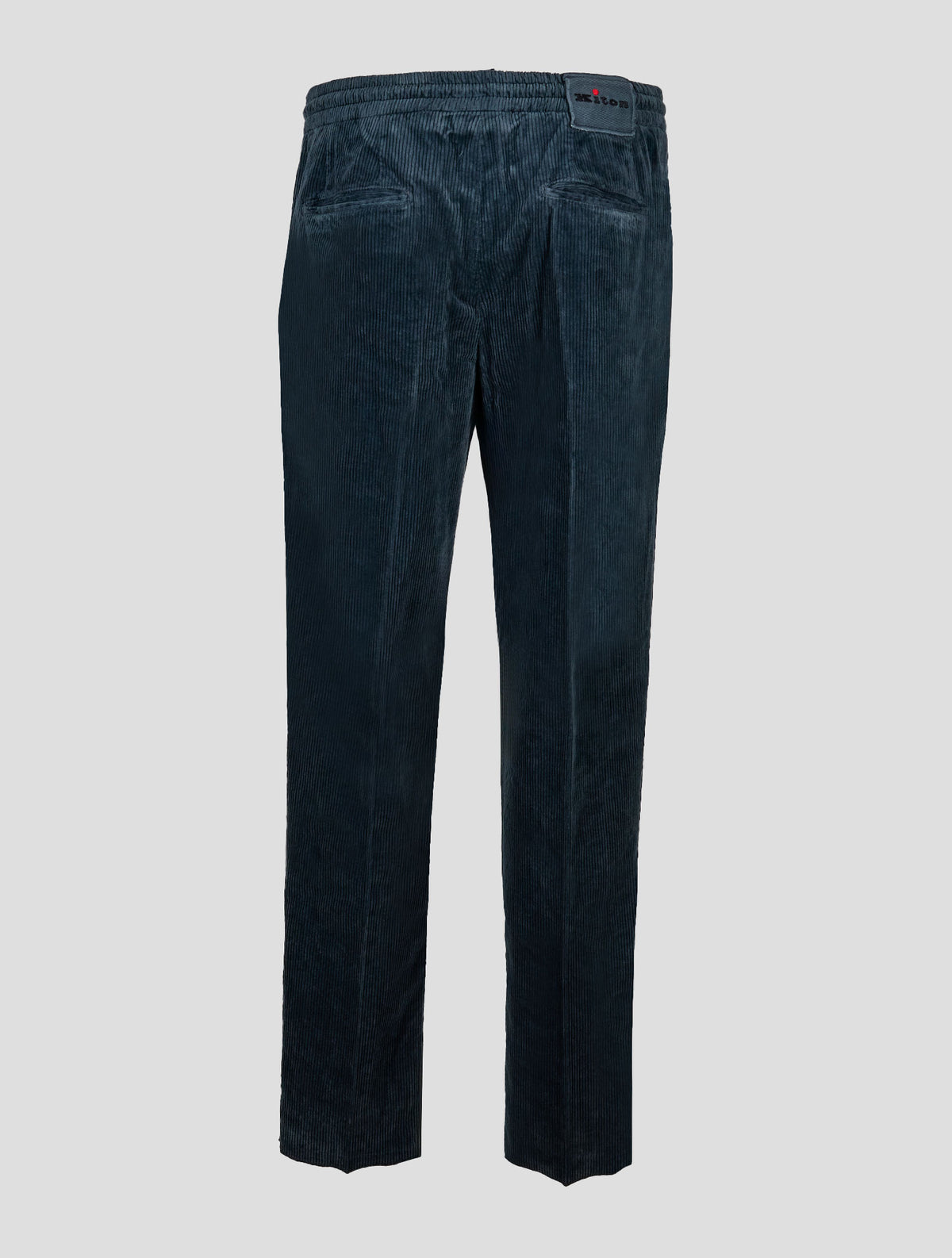 Kiton Petrol Green Cotton Cashmere Ea Velvet Pants