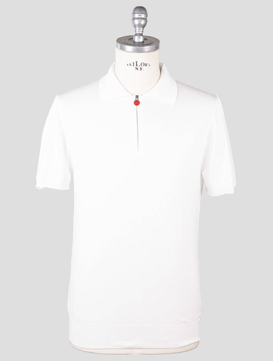 Kiton baltos medvilnės polo