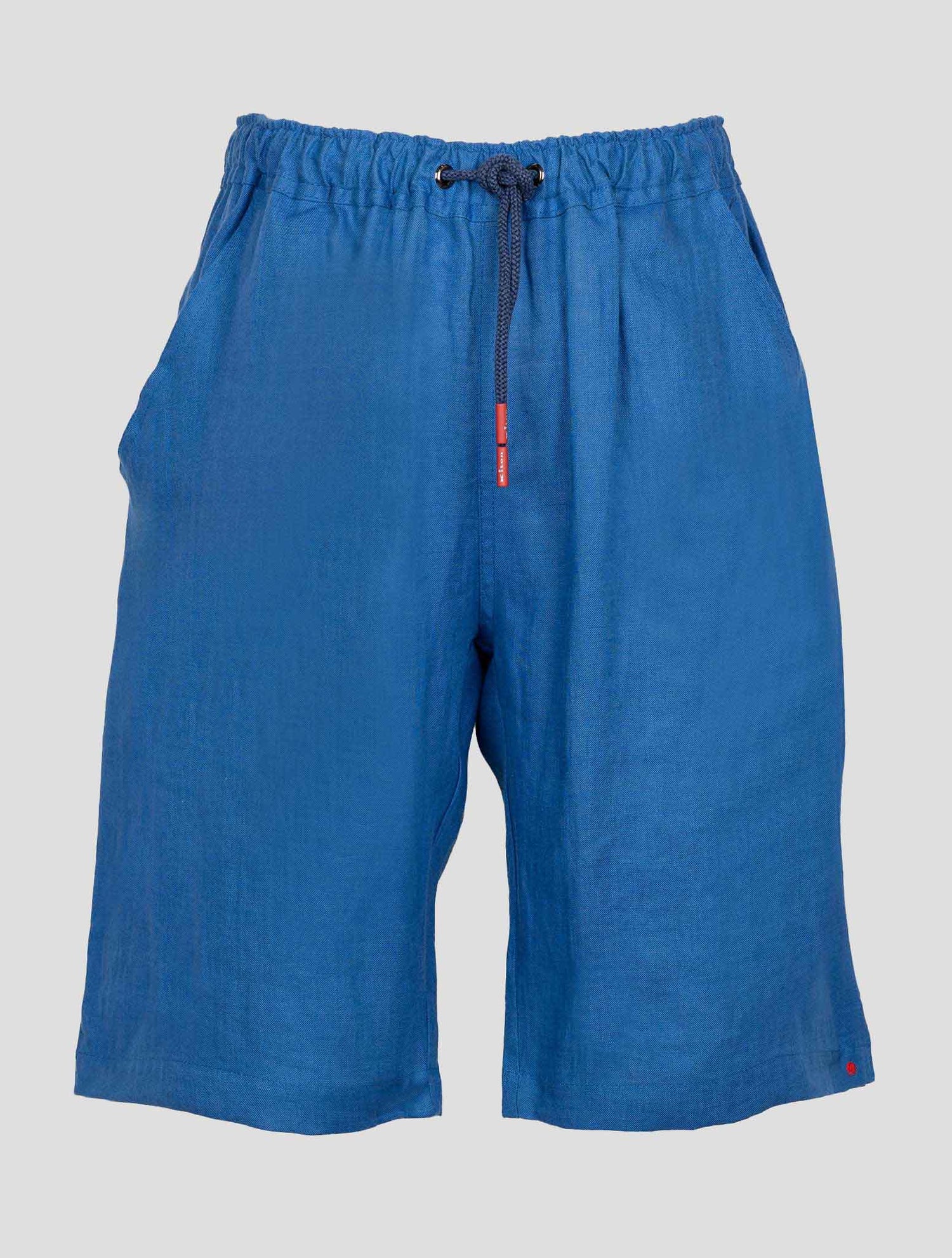 Kiton Blue Linen Short Pants