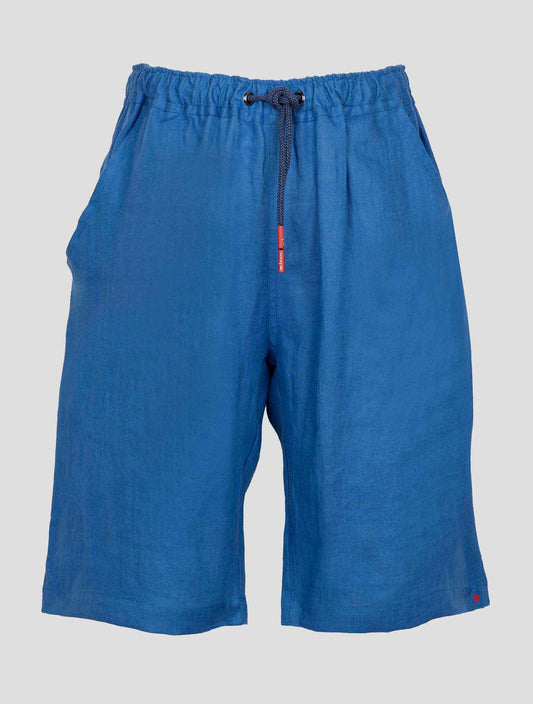 Kiton Blue Linen Short Pants