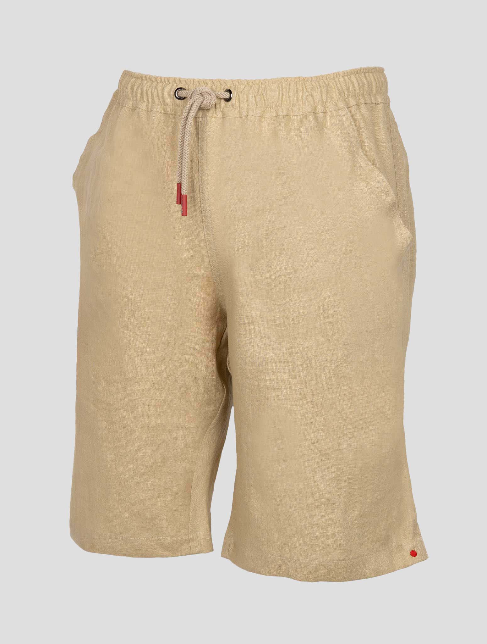 Kiton Beige Linen Short Pants