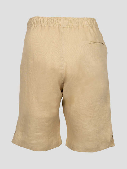 Kiton Beige Linen Short Pants