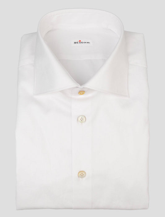 Kiton White Cotton Shirt