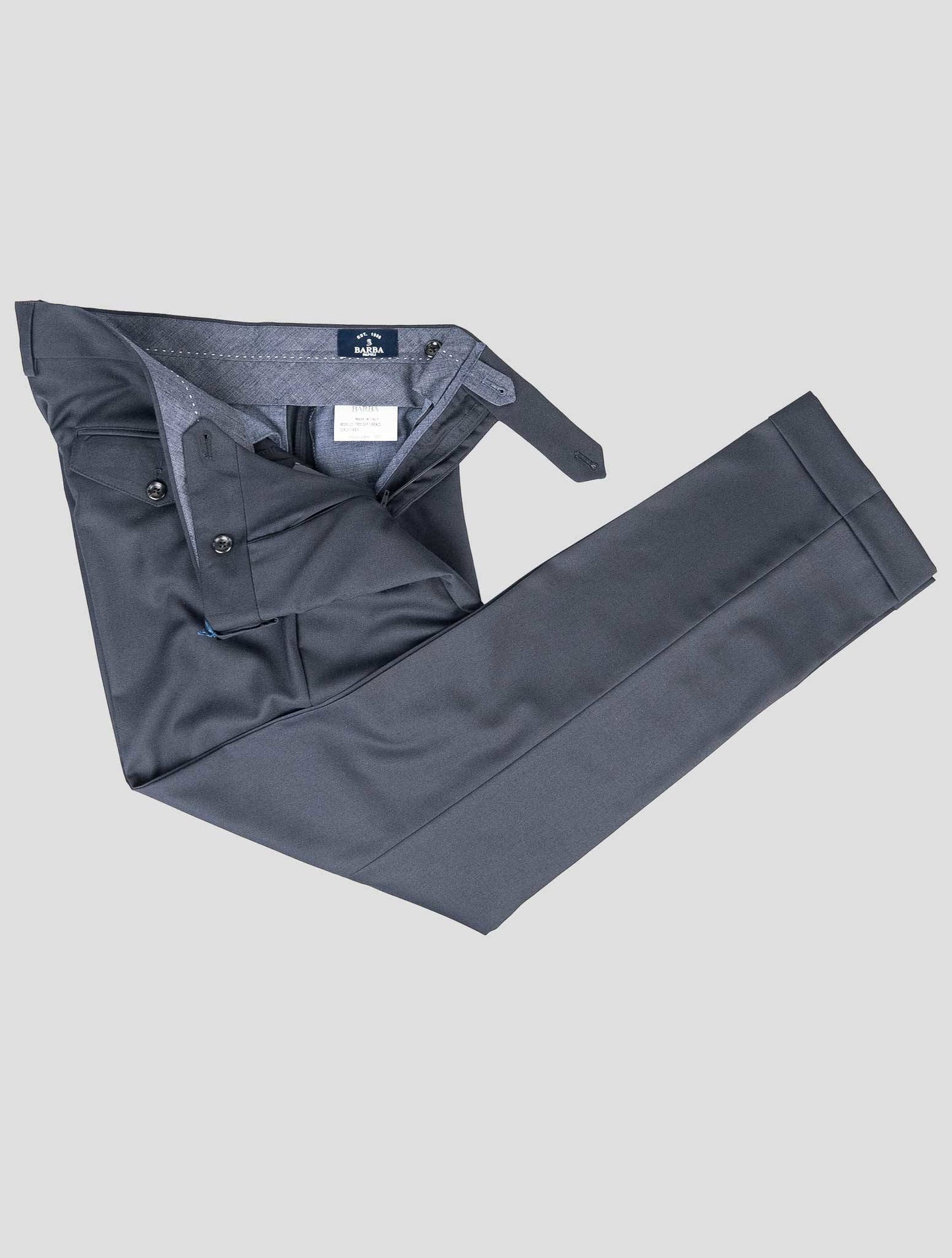 Barba Napoli Blue Virgin Wool Pant