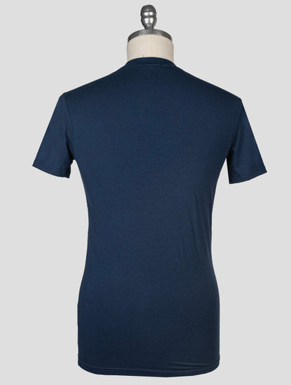 Kiton modrá bavlněná ea trička spodní prádlo