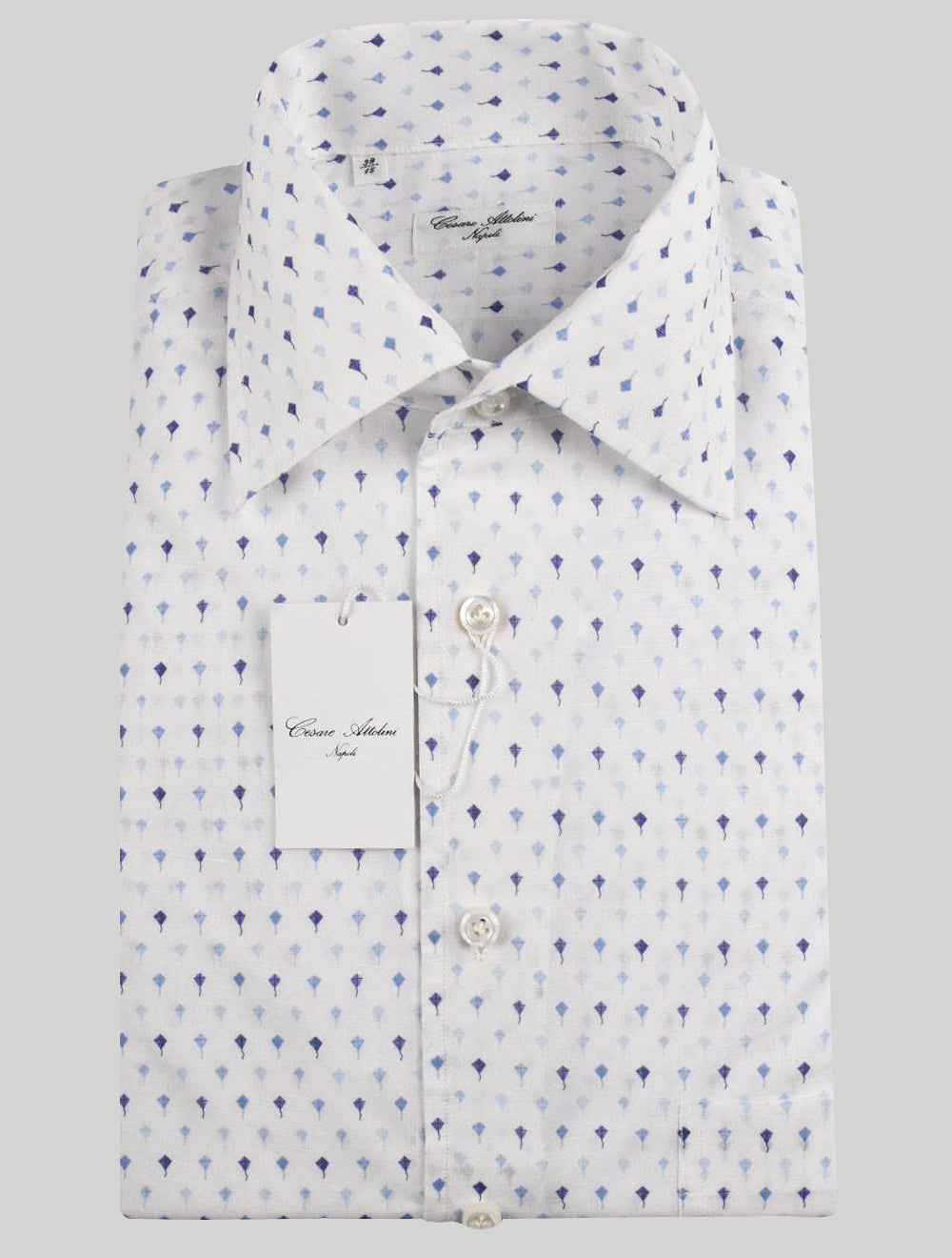 Cesare Attolini Multicolor bomuld Linen skjorte