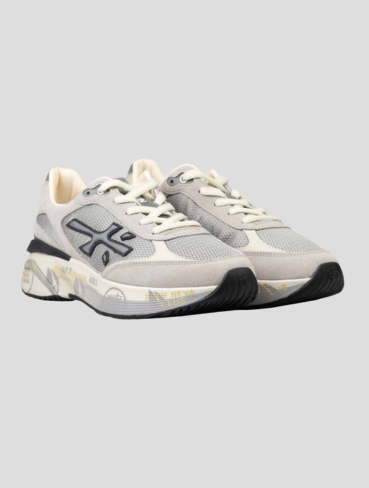 Premiata Gray Pa Leather Suede Pu Ea Sneakers