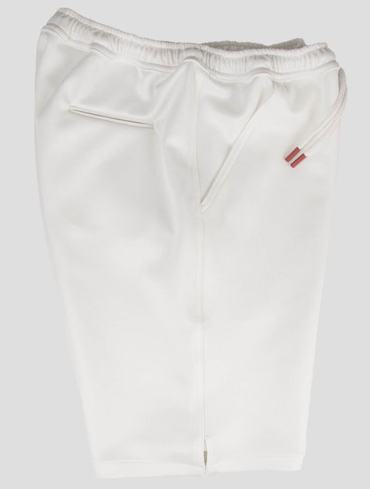 Kiton bílé pl ea krátké kalhoty neoprén textilie