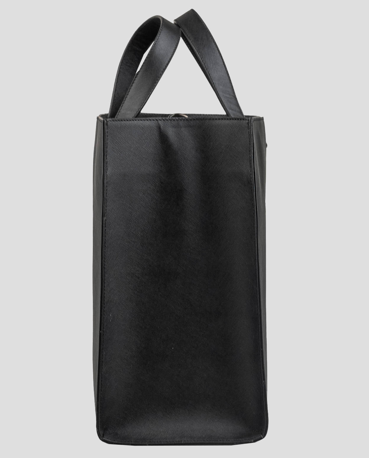 Kiton Black Leather Business Bag