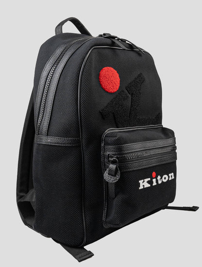 Kiton Black Pl Backpack