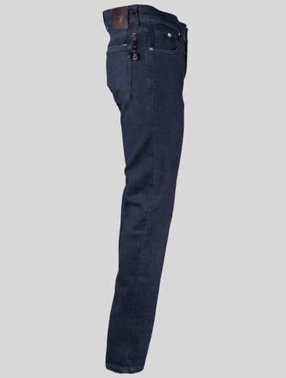 Marco Pescarolo Dark Blue Cotton Cashmere Ea Jeans