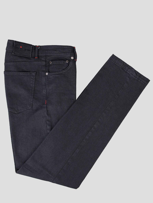 Kiton Black Cotton EA Jeans