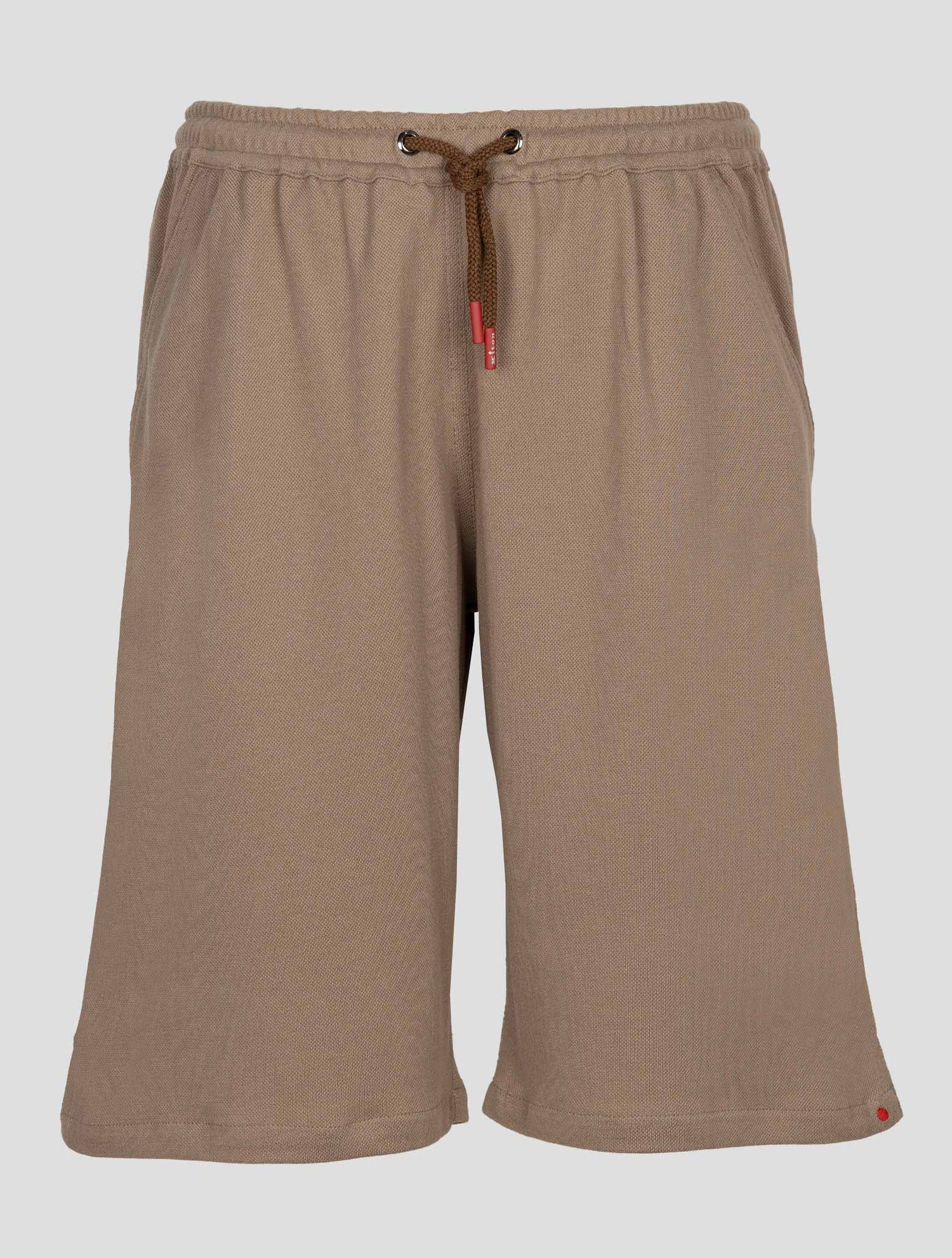 Kiton Taupe Cotton Short Pants