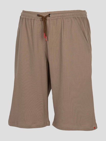 Kiton Taupe Cotton Short Pants