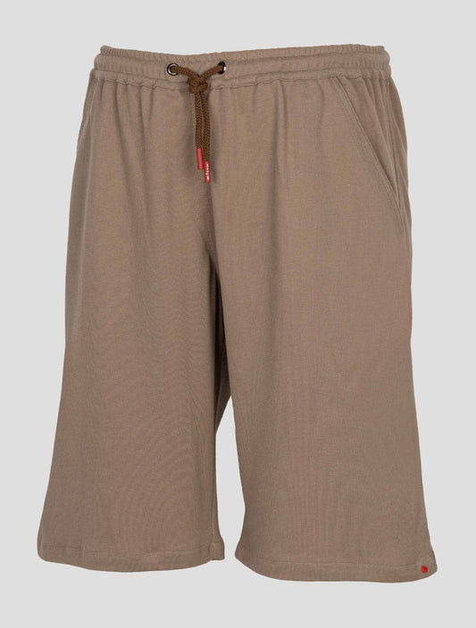 Kiton Taupe Cotton Short Pants