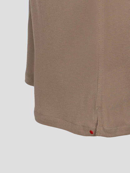 Kiton Taupe Cotton Short Pants