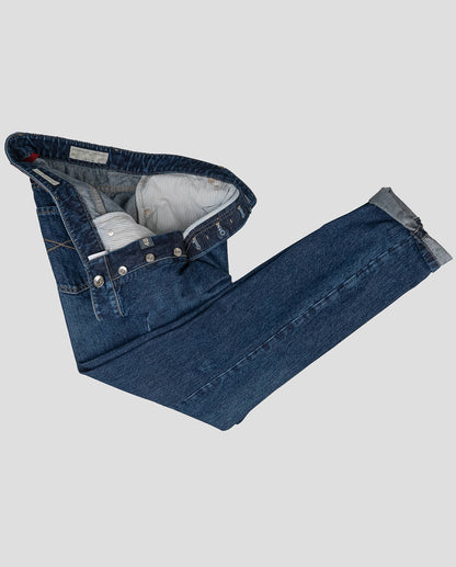 Blaue Baumwoll jeans Brunello Cucinelli